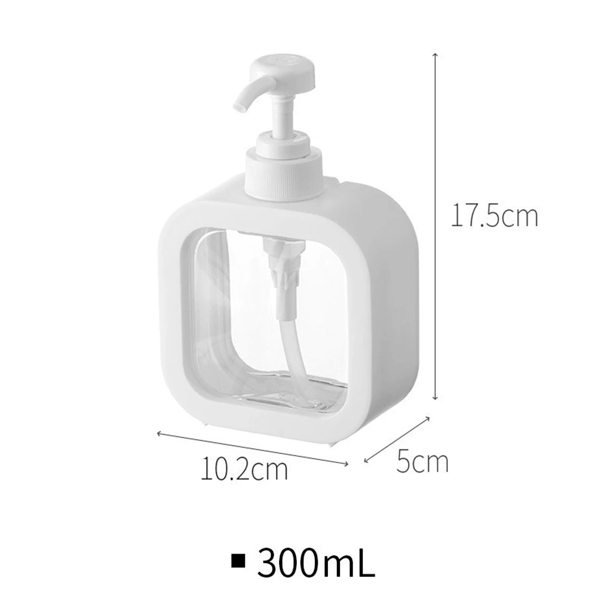 Modern Hand Soap Dispenser β Transparent Pump Bottle (300ml/500ml)