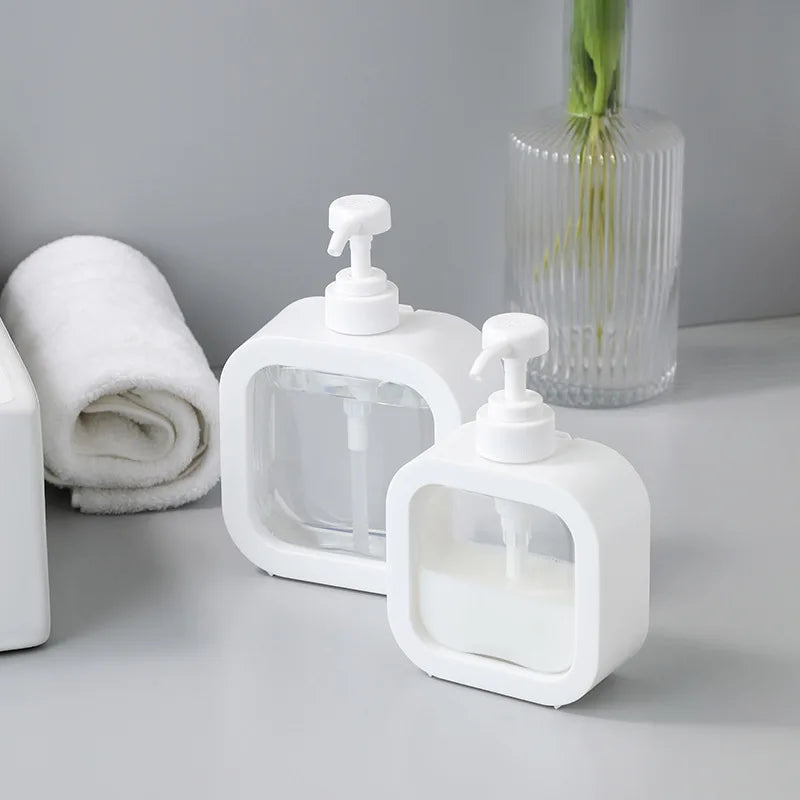 Modern Hand Soap Dispenser β Transparent Pump Bottle (300ml/500ml)
