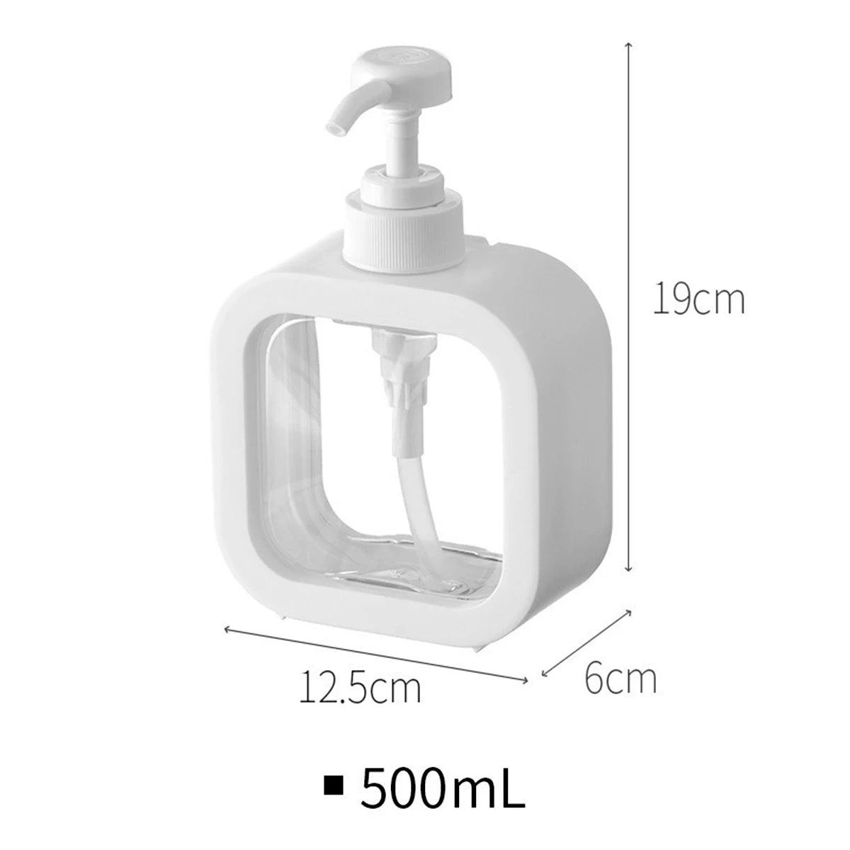 Modern Hand Soap Dispenser β Transparent Pump Bottle (300ml/500ml)